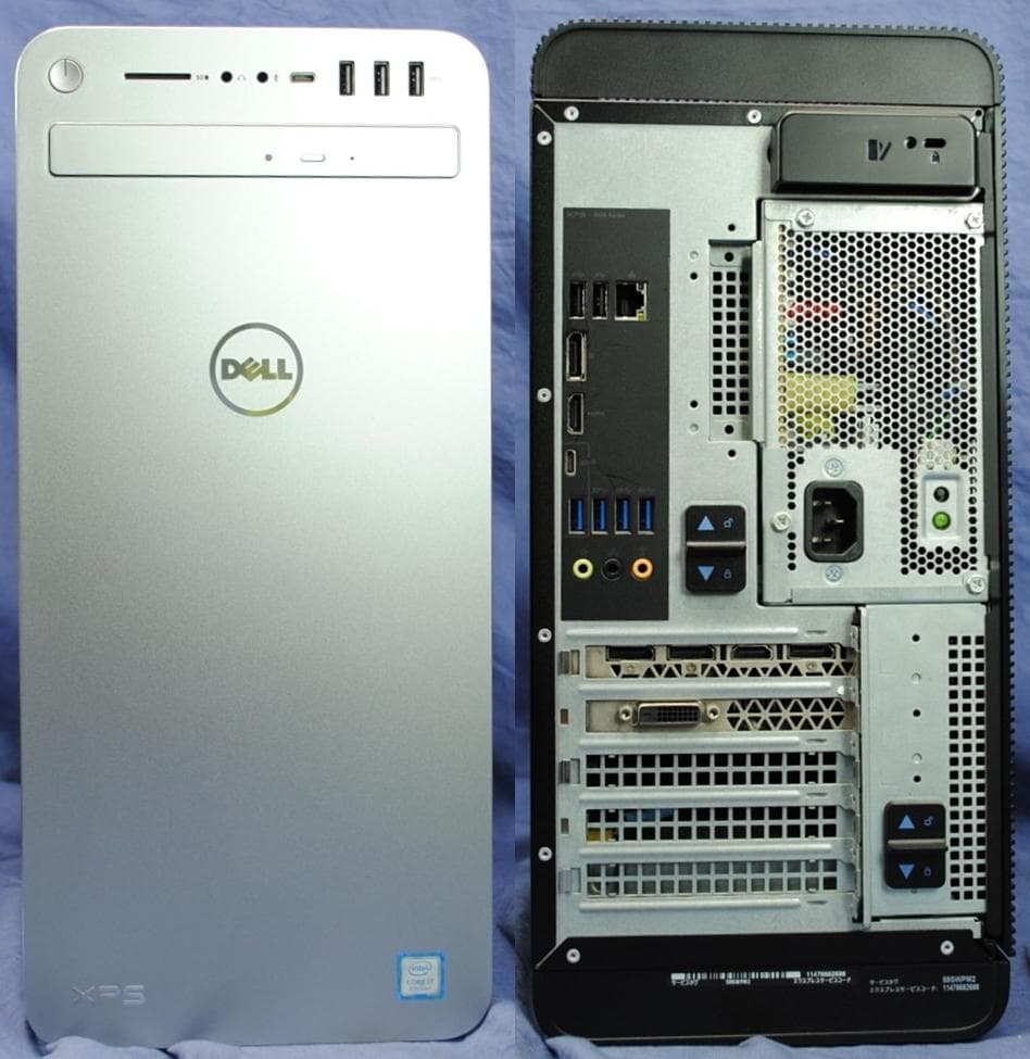 Windowsデスクトップ XPS8930/i7-9700/NVMe512G+HDD3TB/GTX1060