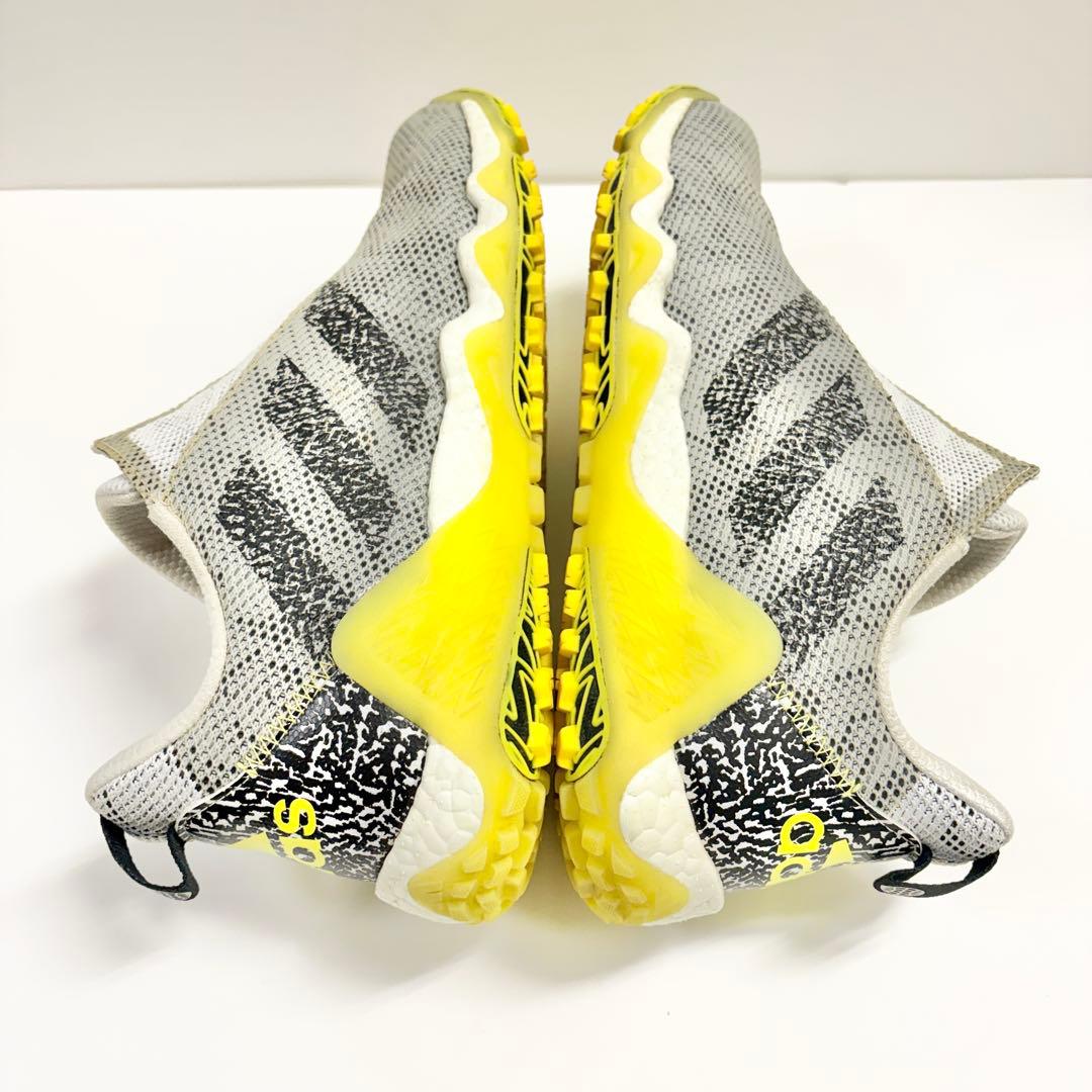 adidas BOAシステム ゴルフシューズ グレー/イエロー 28.0cm