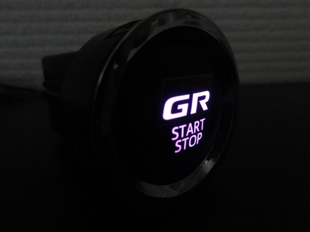 GRスポーツ☆トヨタ純正! 8ピン エンジンプッシュスタートスイッチレインボー