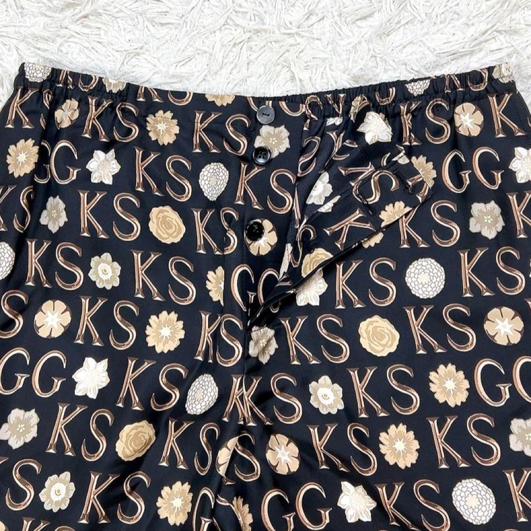 未使用 21SS グッチ ケンスコット シルク ショートパンツ 50 ブラック