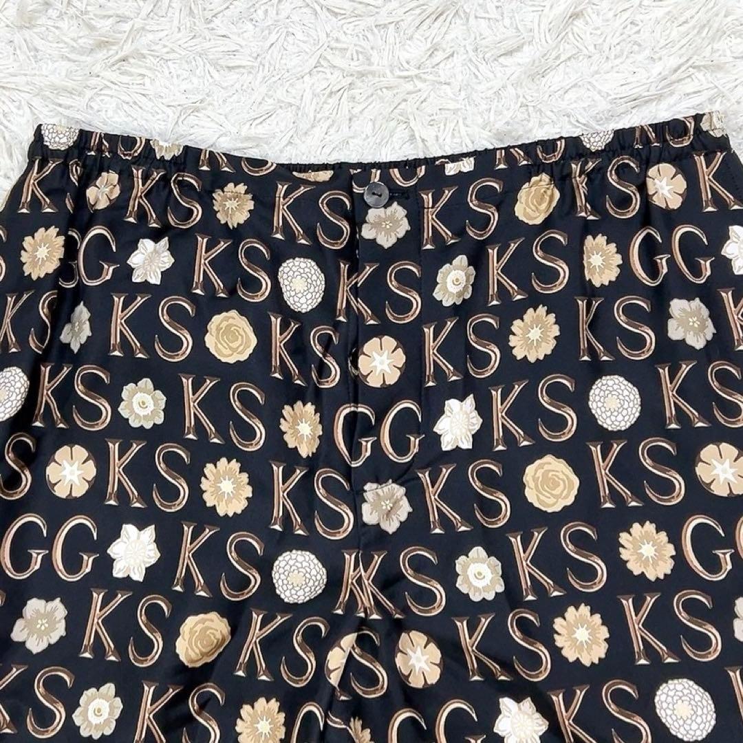 未使用 21SS グッチ ケンスコット シルク ショートパンツ 50 ブラック