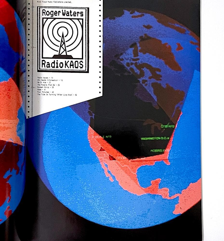 絶版本 スコア ロジャー・ウォーターズ RADIO KAOS K.A.O.S.