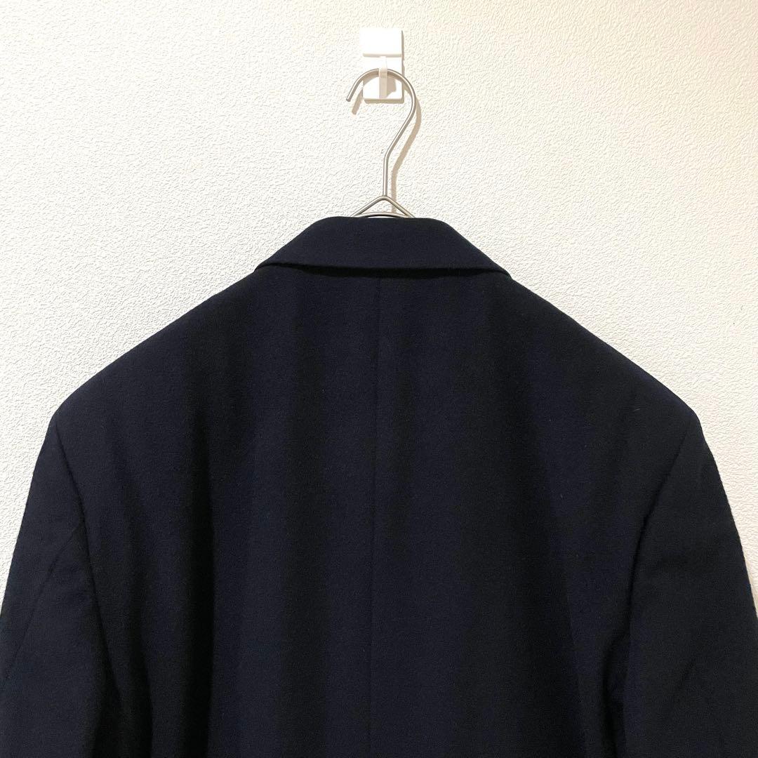 【希少性⭐︎英国紳士】ケント＆カーウェン　ダブルチェスターコート　ウール　濃紺　Ｌ