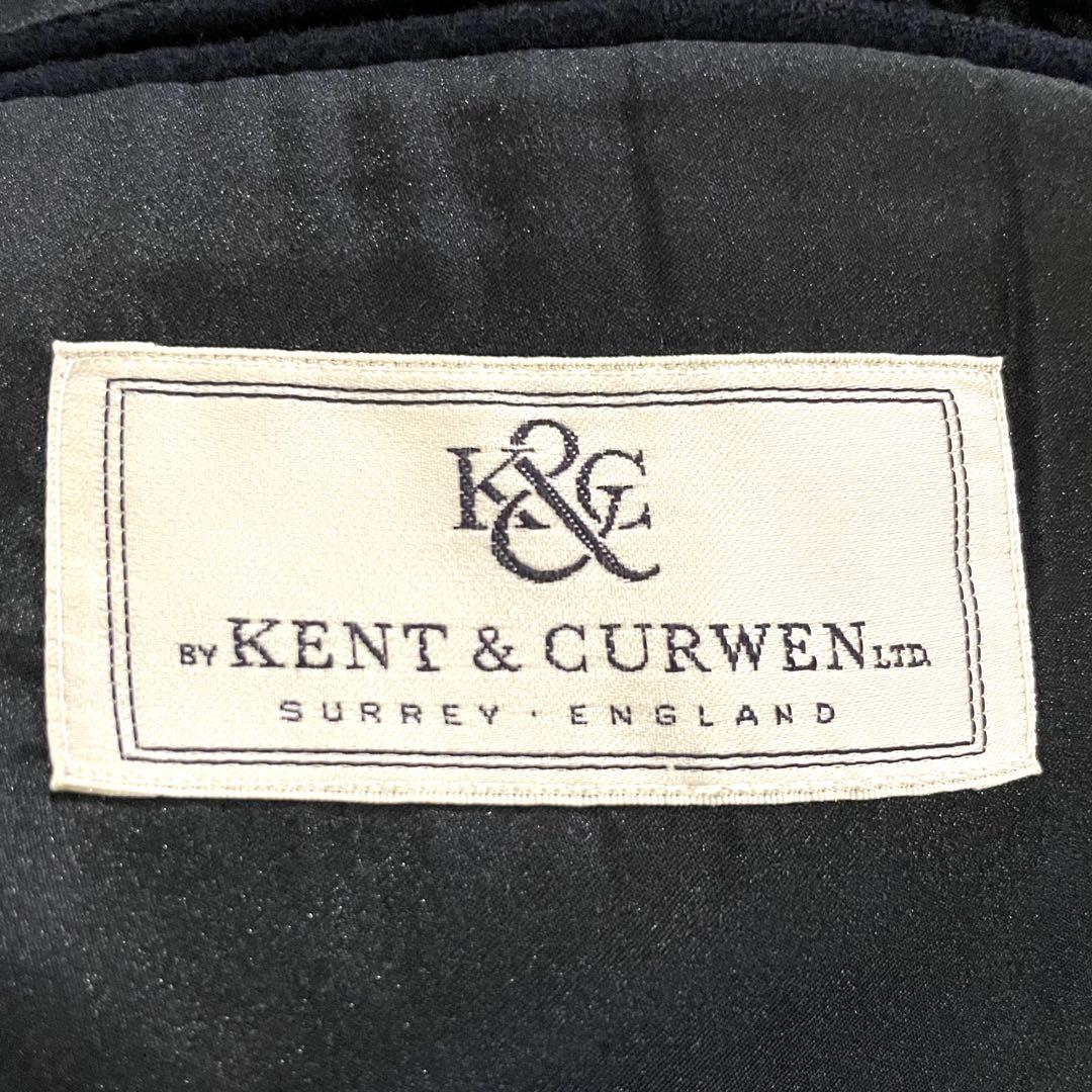 【希少性⭐︎英国紳士】ケント＆カーウェン　ダブルチェスターコート　ウール　濃紺　Ｌ