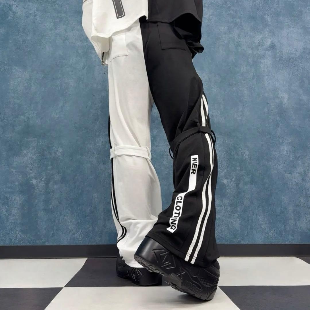 NieR BLACK×WHITE CROSS DIMENSION PANTS