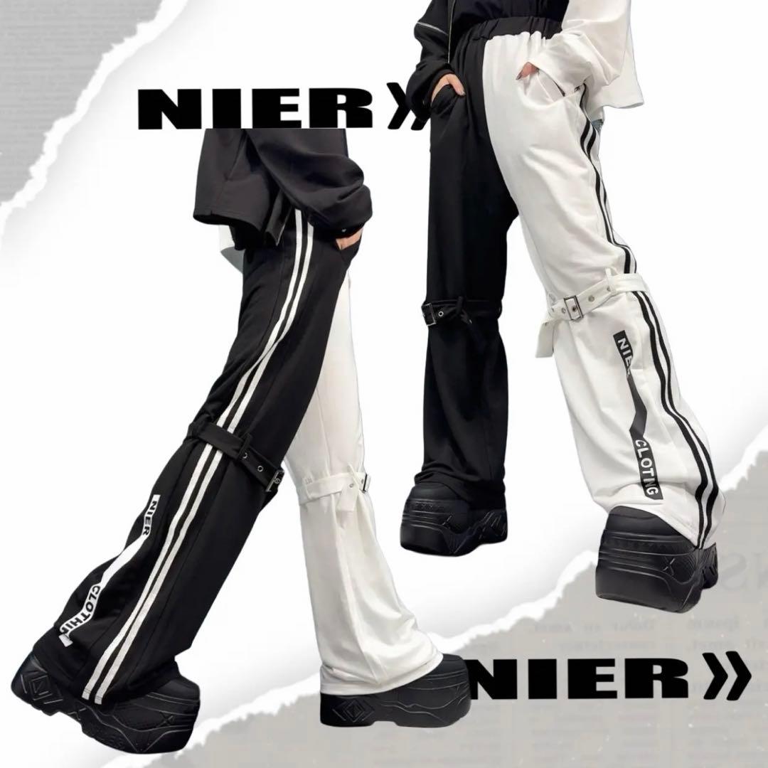 NieR BLACK×WHITE CROSS DIMENSION PANTS
