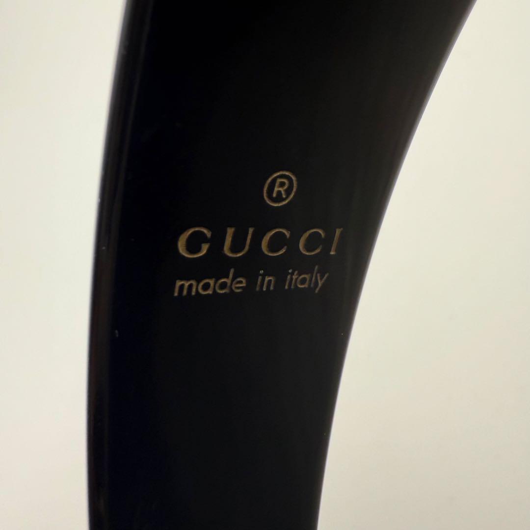 美品✨グッチ カチューシャ ヘアバンド クリスタル インターロッキングG 黒