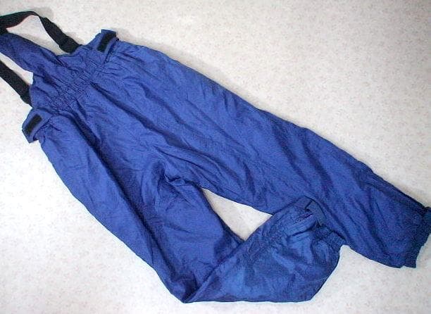 16048　メンズ　スキーウエア　サロペット　青　サイズLL