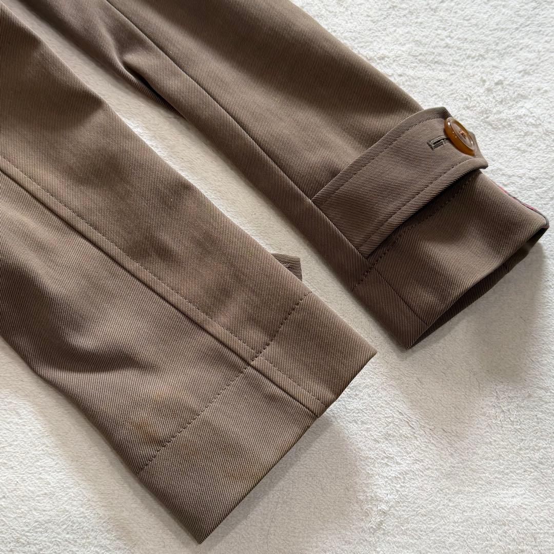 ヴィヴィアンウエストウッド　トレンチコート　カーキ　ランダムチェック　ベルト　M