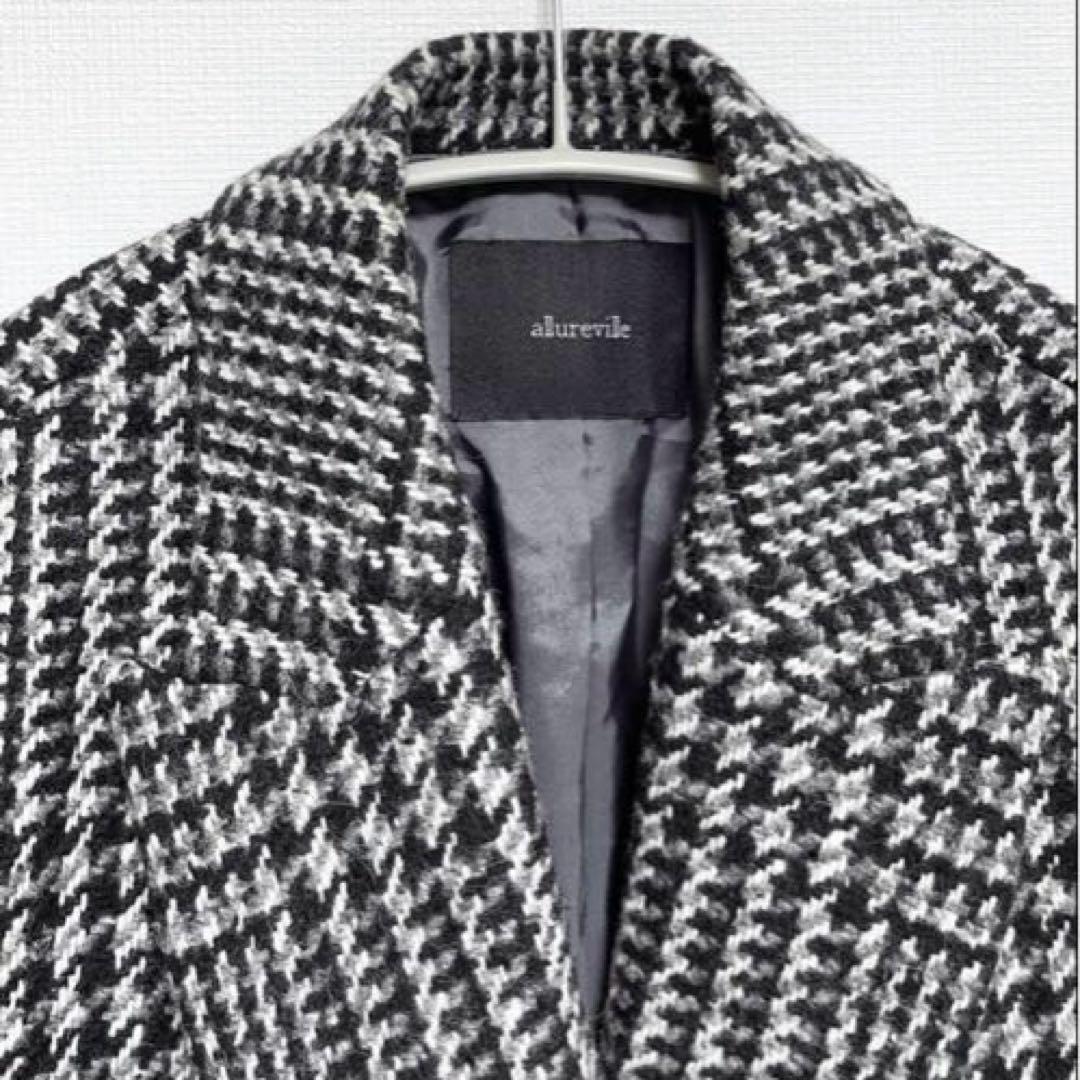 allureville アルアバイル グレンチェック ジャコットコート アウター