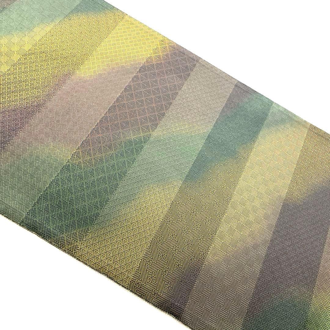 専用帯6101 ●伝統工芸士 酒井豊 本場筑前博多織 高級 正絹 両面全通 袋帯