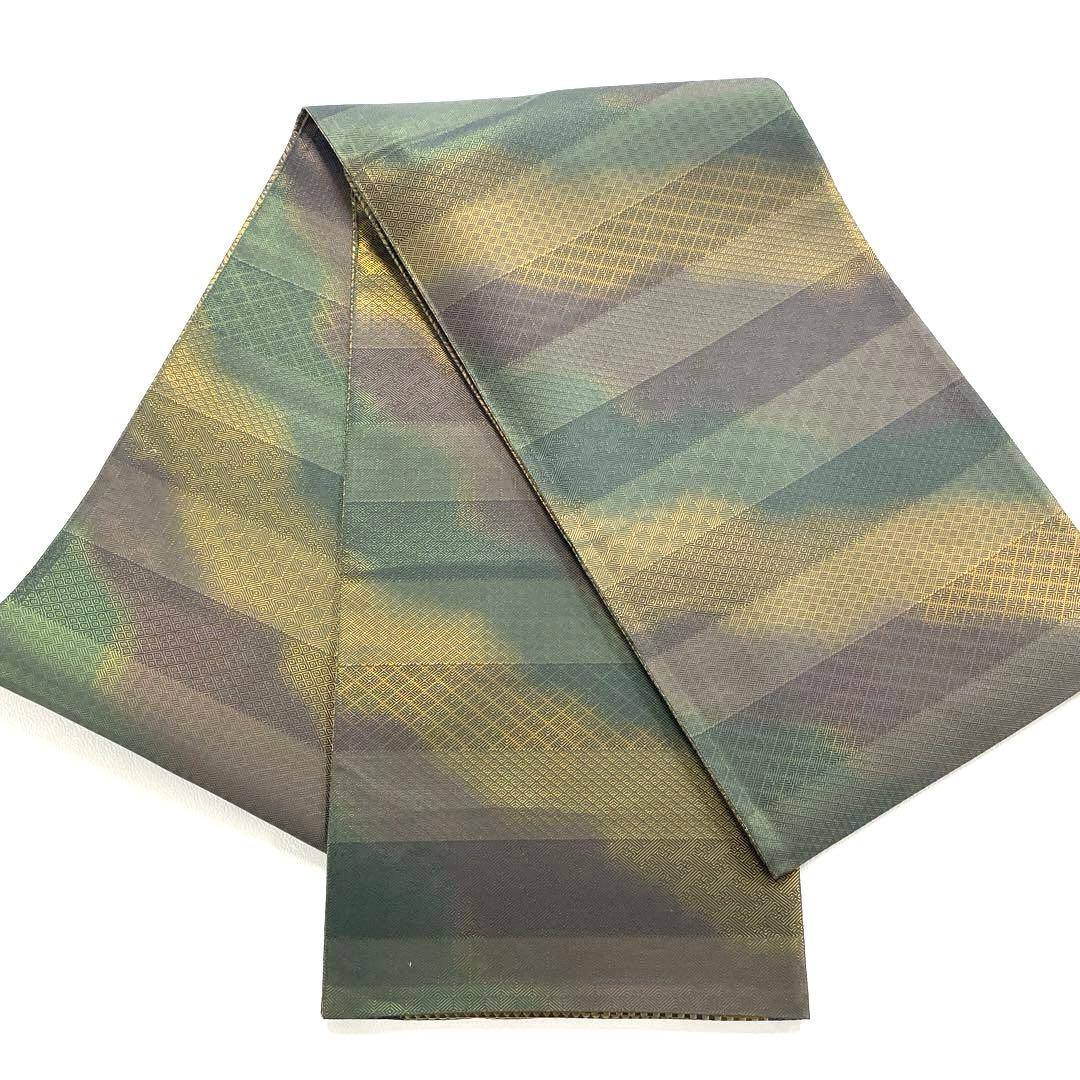 専用帯6101 ●伝統工芸士 酒井豊 本場筑前博多織 高級 正絹 両面全通 袋帯