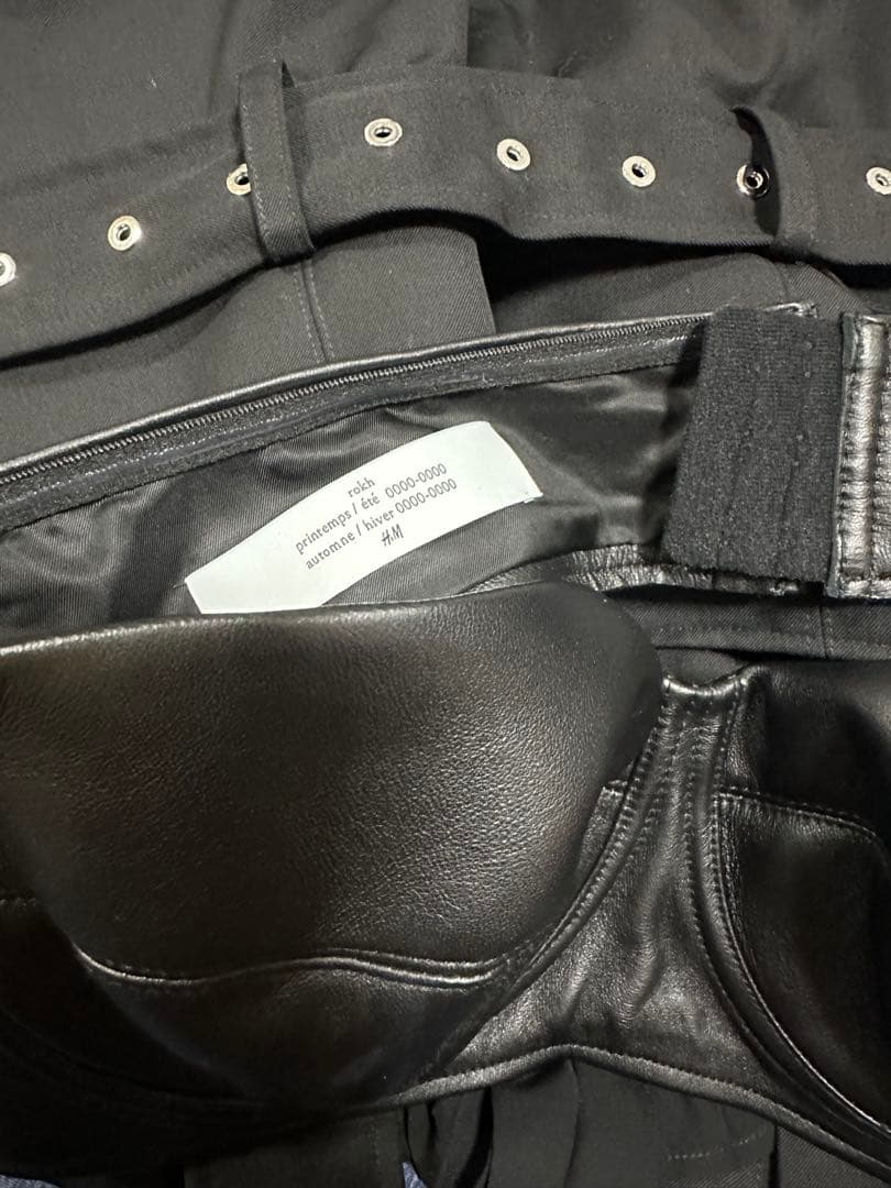  × rokh レザーブラ付きワンピース 完売品