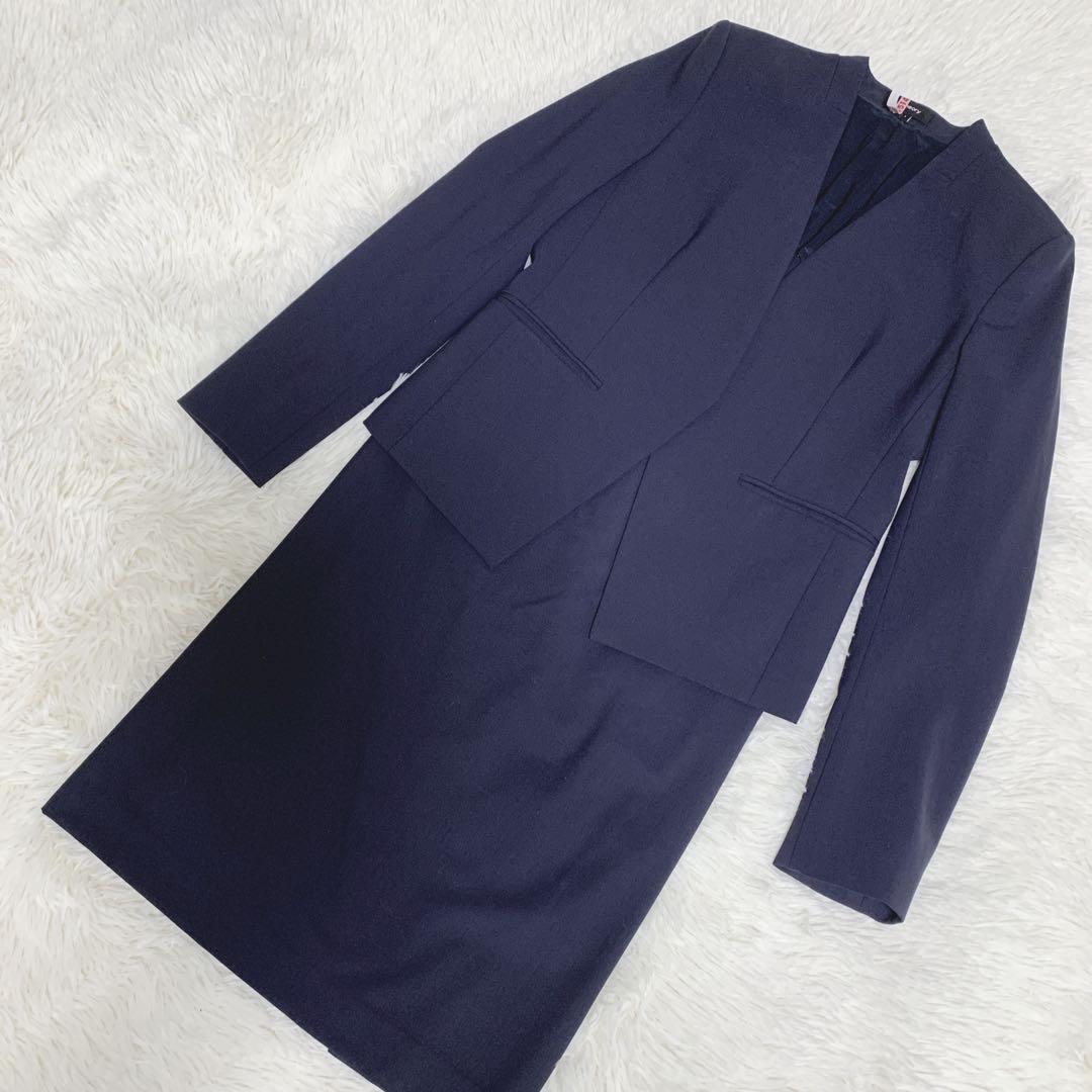 theory セットアップノーカラージャケットスカートTAILOR 現行タグ