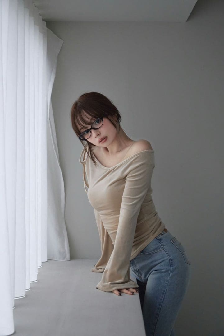 andmary アンドマリー Ruth velour tops