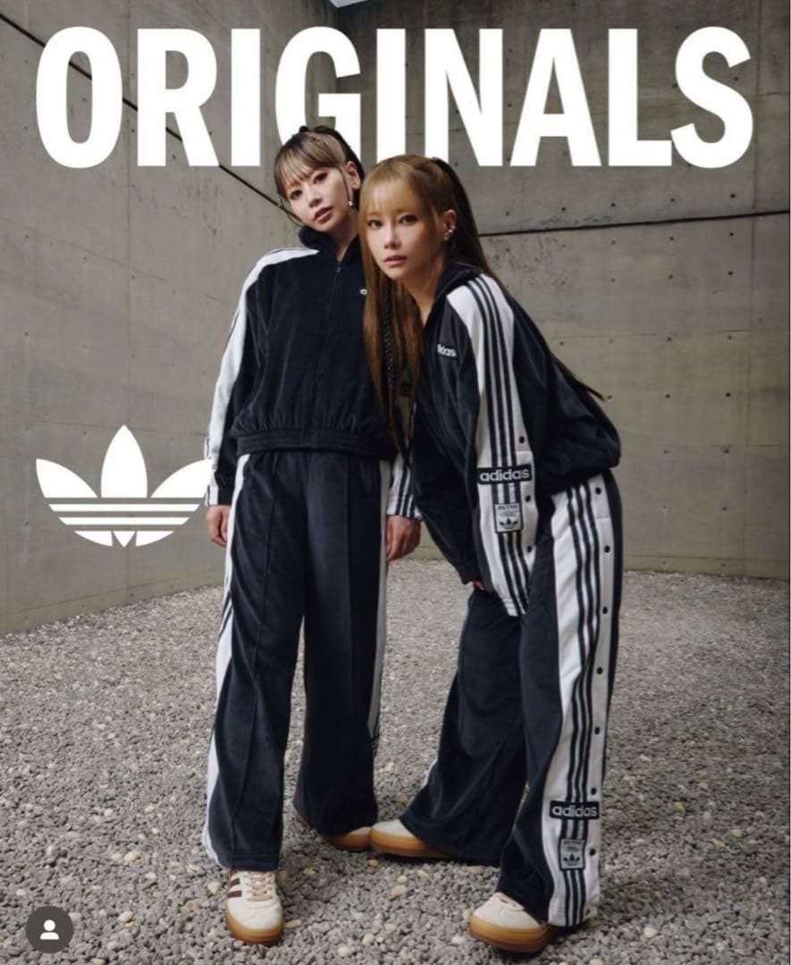 新品L】アディダス　アディブレイクベロア トラックトップ ジャケット重盛さと美