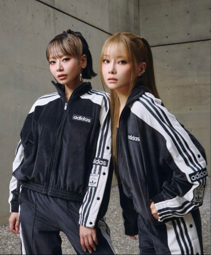 新品L】アディダス　アディブレイクベロア トラックトップ ジャケット重盛さと美