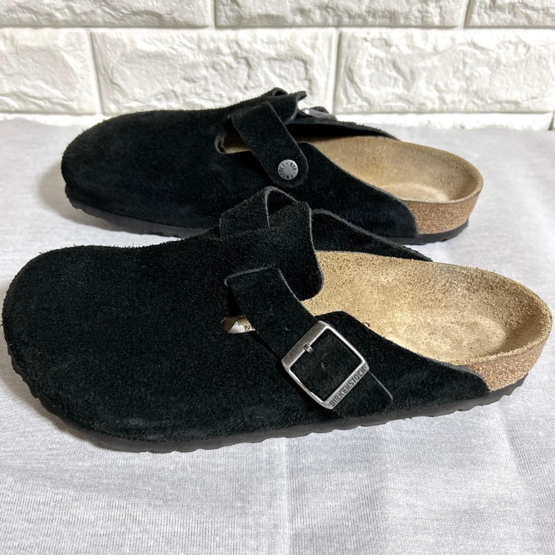 ビルケンシュトック ボストン スエード サンダル ブラック 黒42