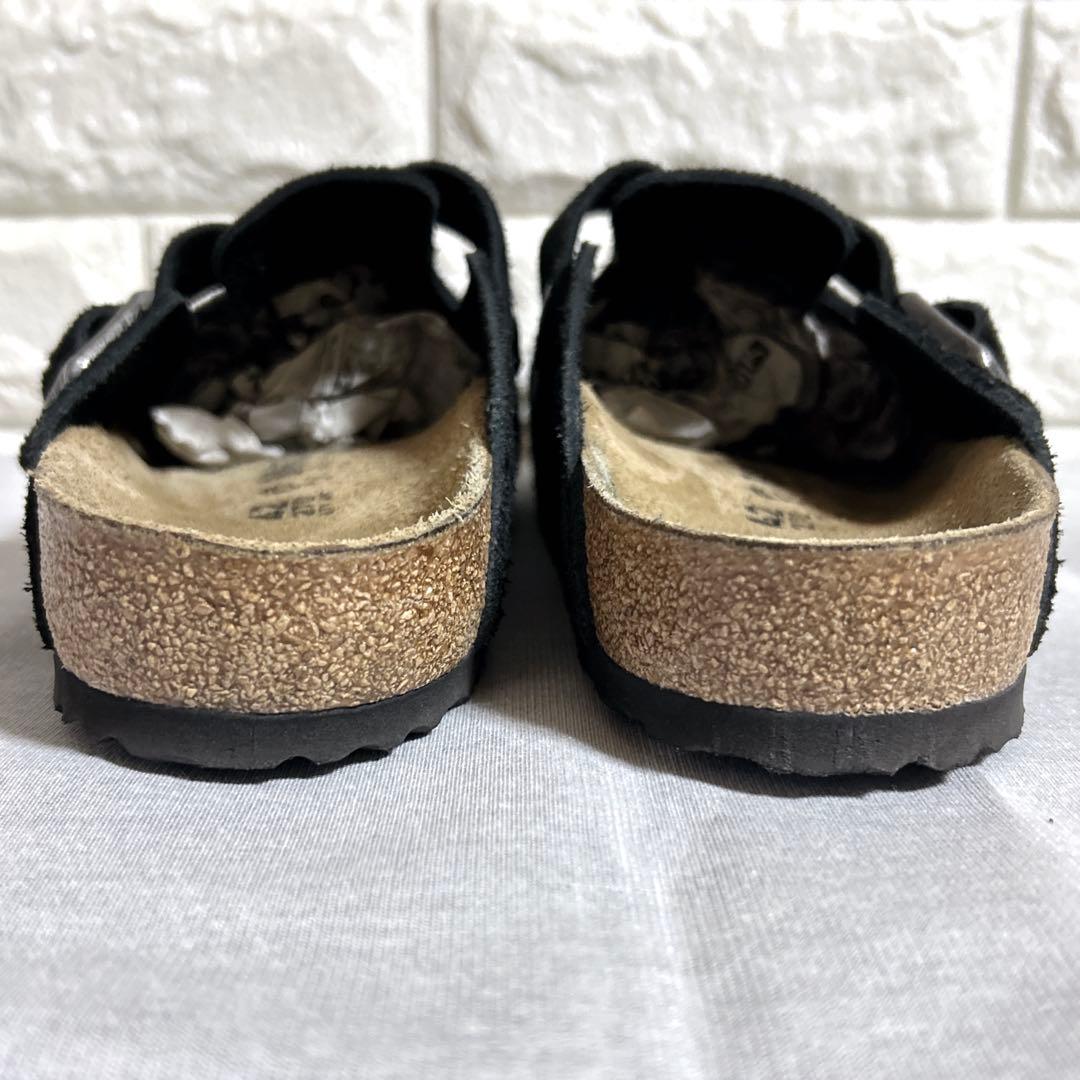 ビルケンシュトック ボストン スエード サンダル ブラック 黒42