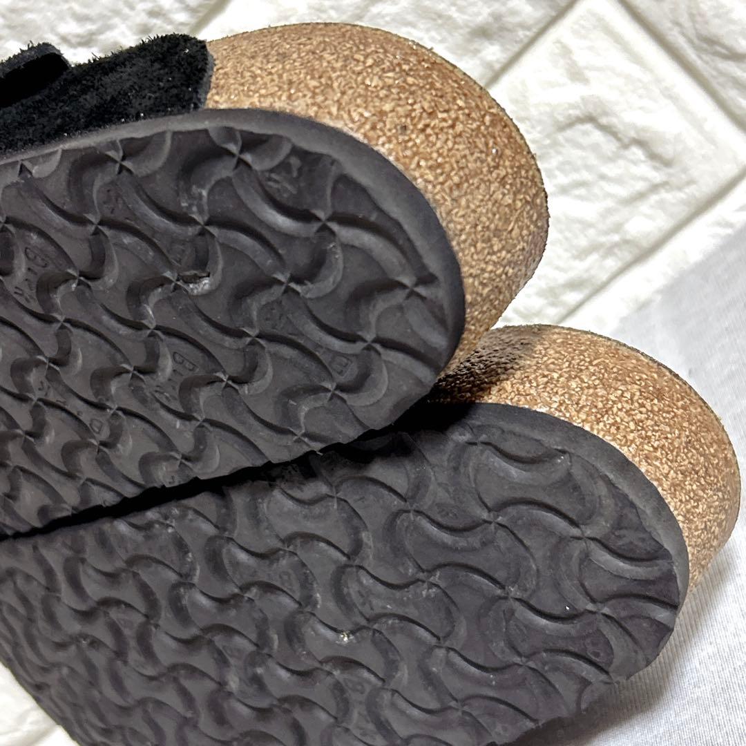 ビルケンシュトック ボストン スエード サンダル ブラック 黒42