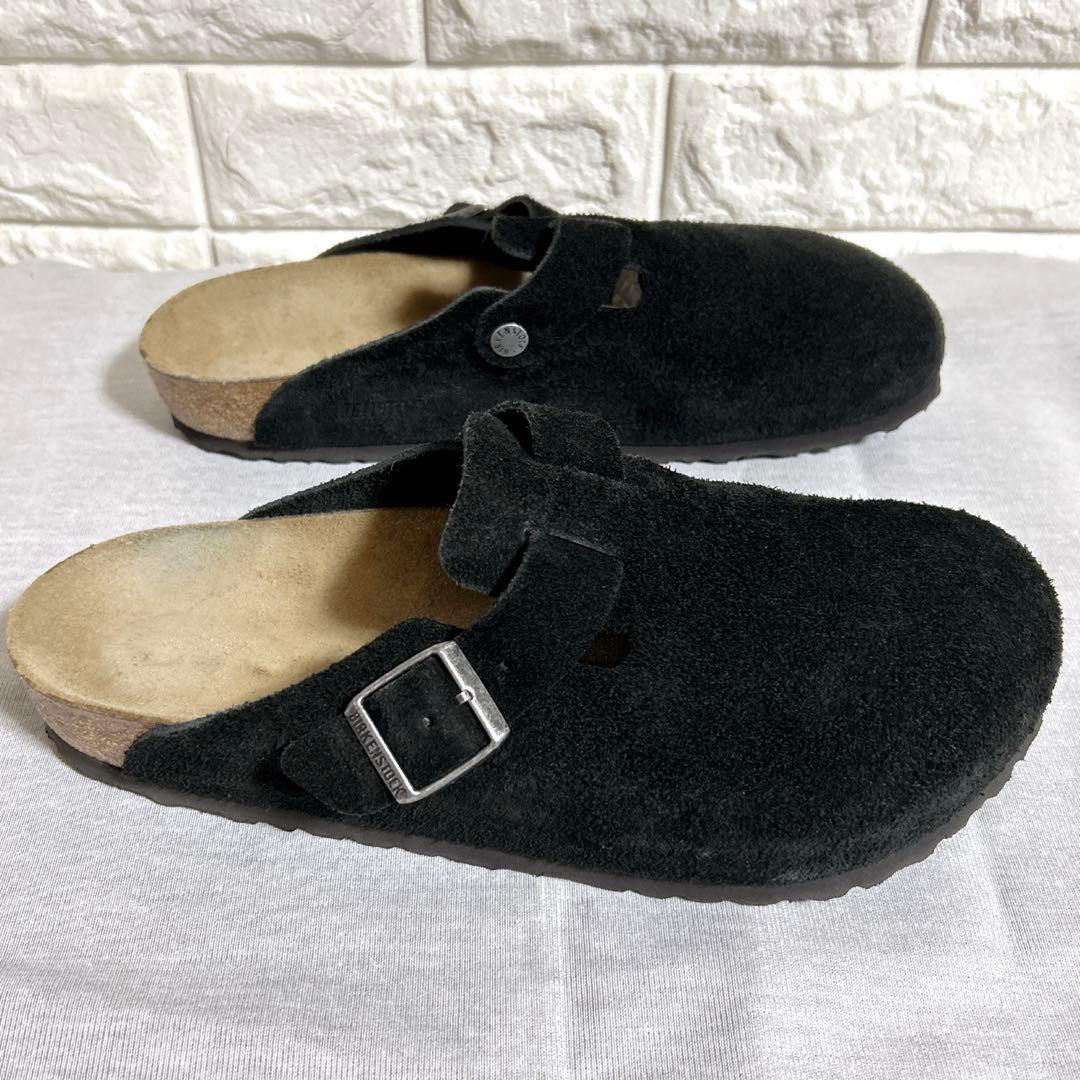ビルケンシュトック ボストン スエード サンダル ブラック 黒42