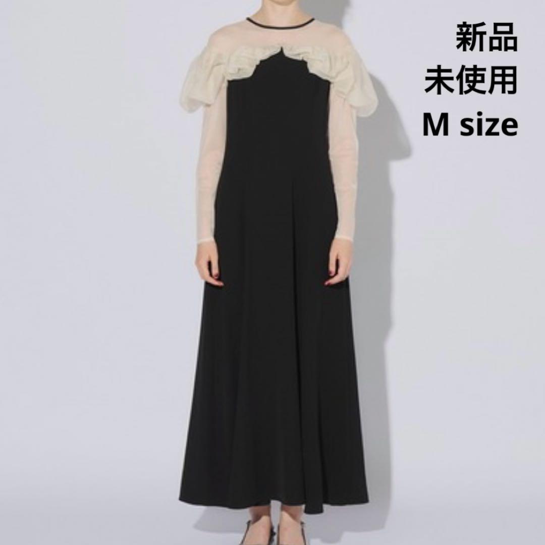 本日限定新品ANDRESDフリルフレアドレスfrills flare dress