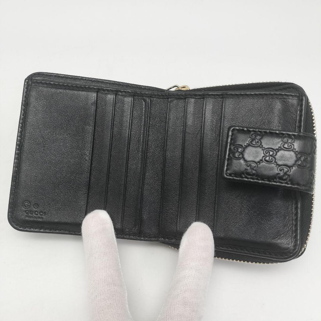 極美品✨グッチ　折り財布　GG柄　レザー