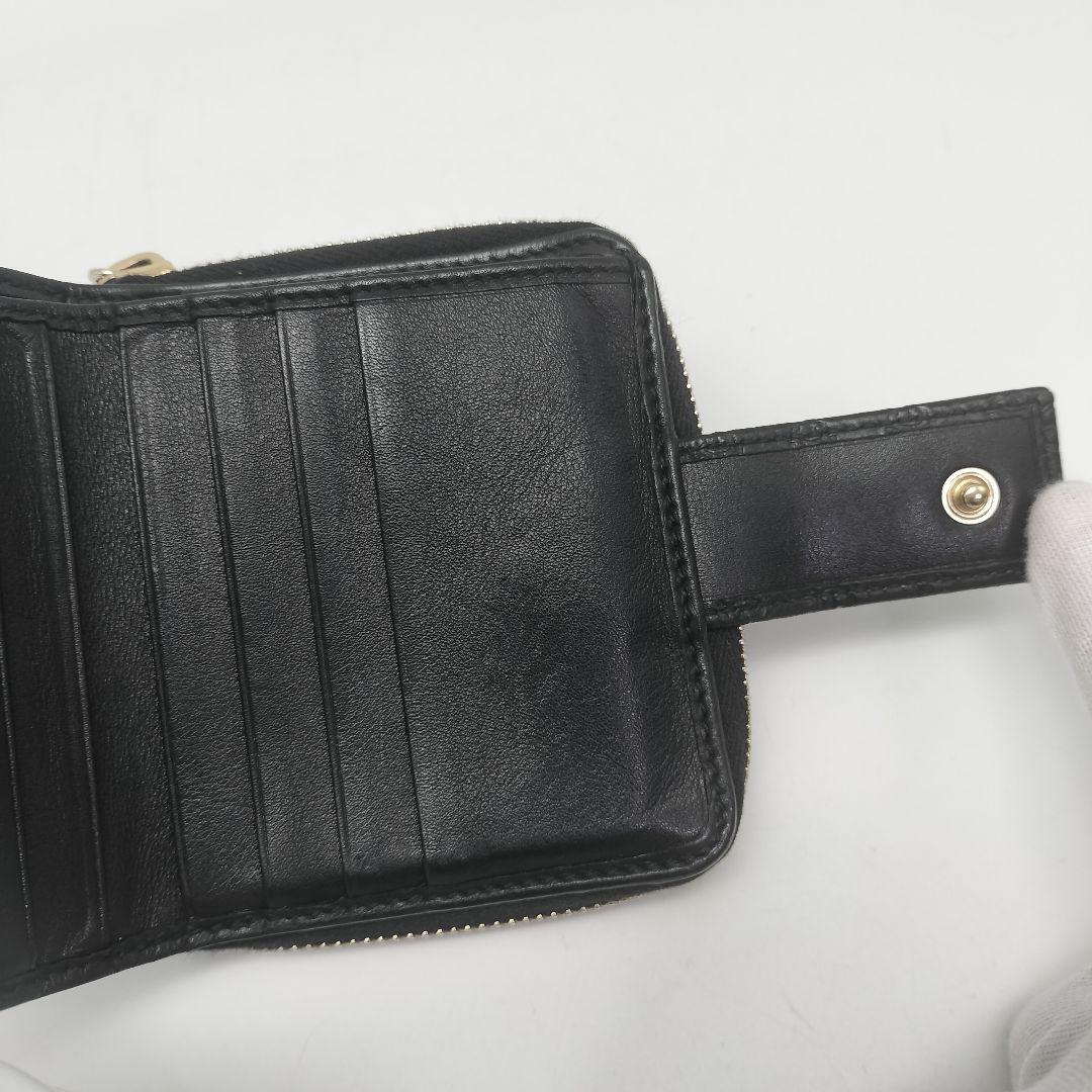 極美品✨グッチ　折り財布　GG柄　レザー