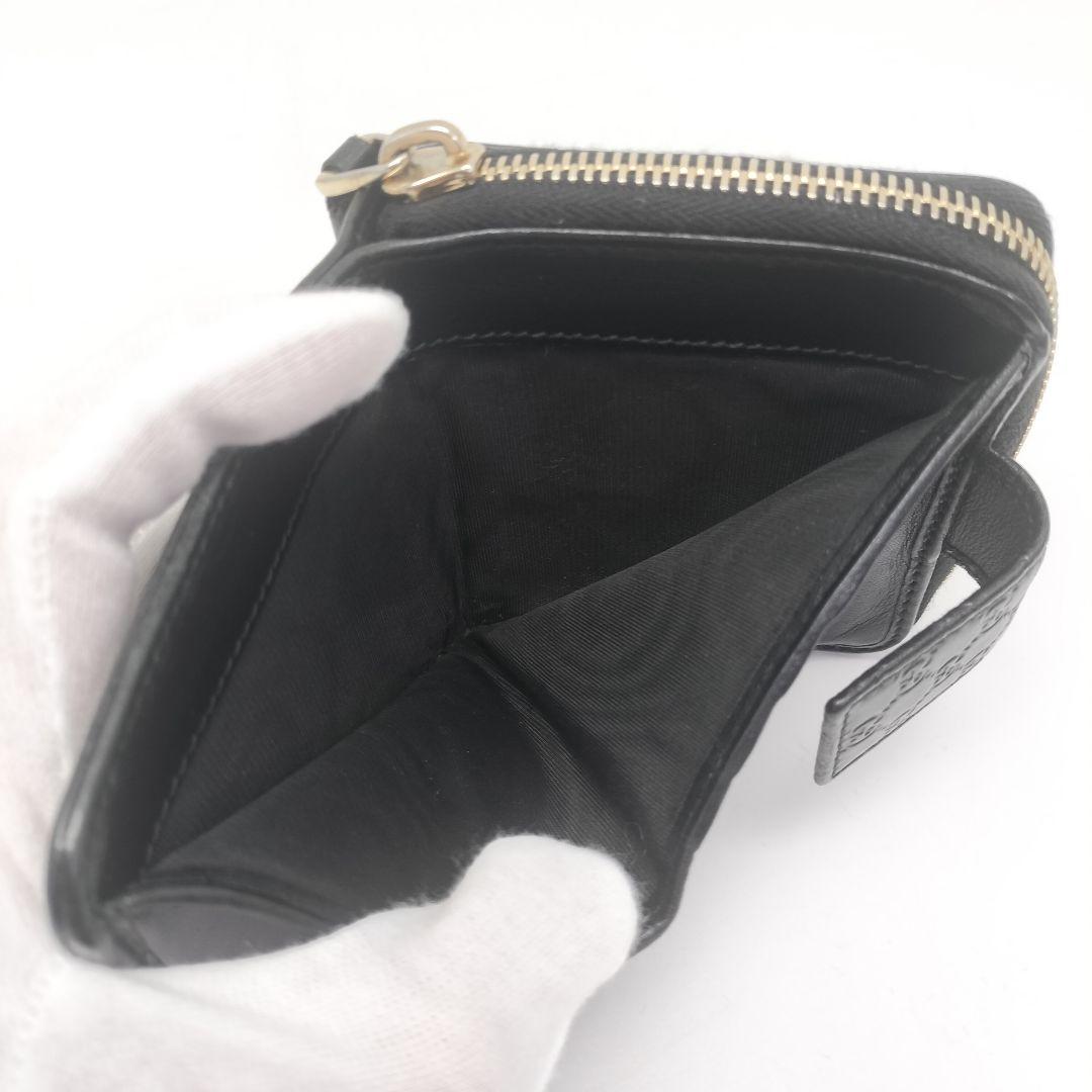 極美品✨グッチ　折り財布　GG柄　レザー
