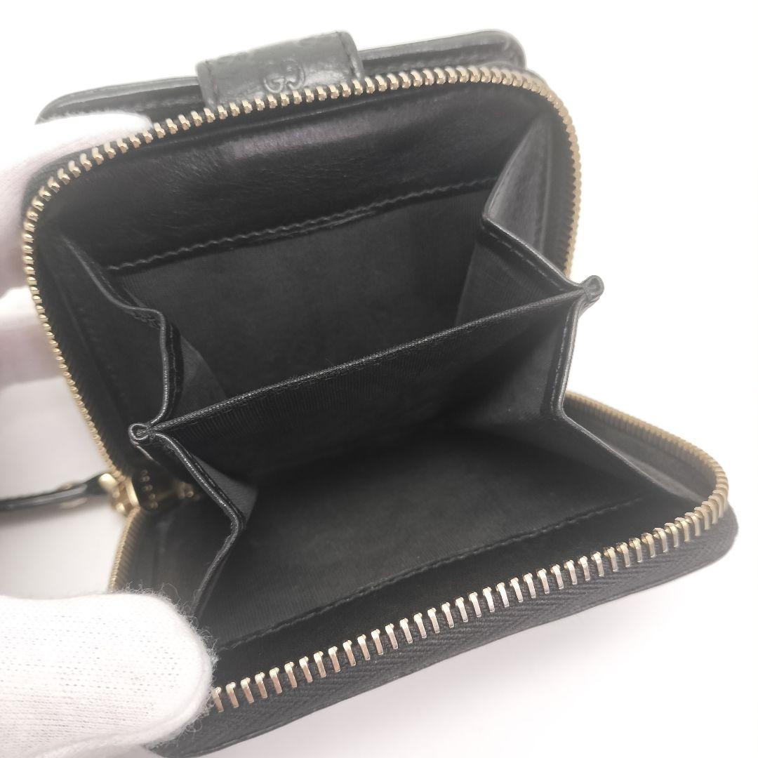 極美品✨グッチ　折り財布　GG柄　レザー