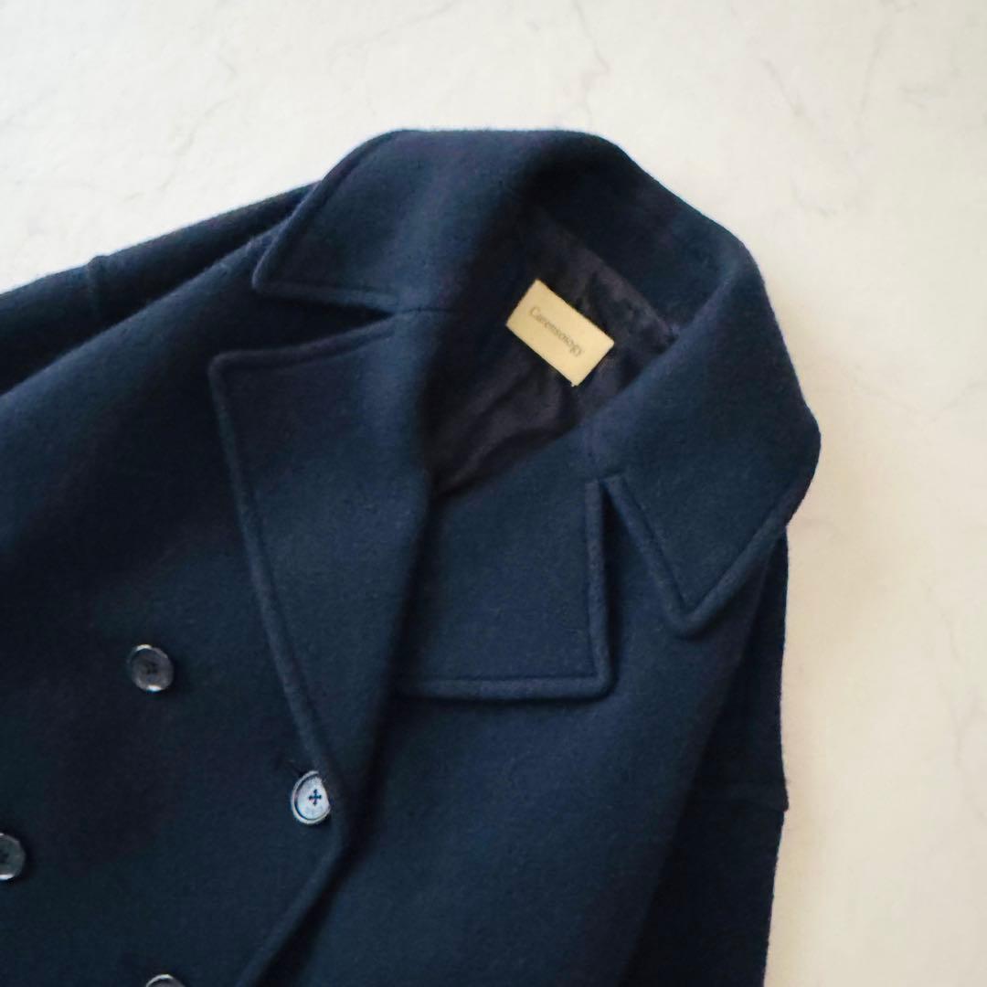 カレンソロジー メルトンオーバーピーコート ネイビー 36