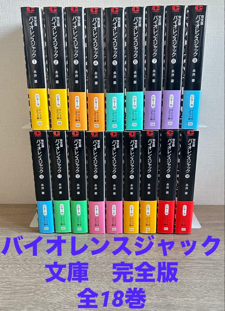 バイオレンスジャック　文庫 完全版　全18巻セット　永井豪