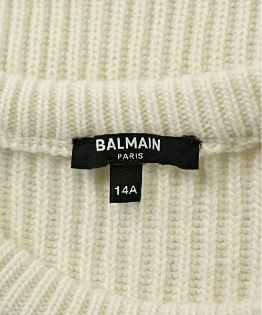 BALMAIN バルマン ロゴ 金ボタン ニット 14A 大人もＯＫ