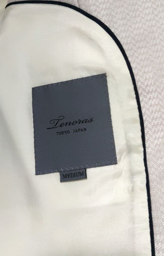 メンズティノラス ホワイト スリーピーススーツセット Mサイズ