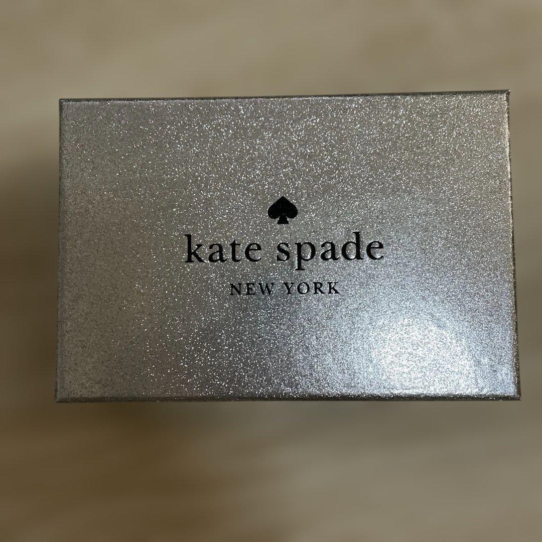 kate spade グリッター　ローズゴールド 二つ折り財布