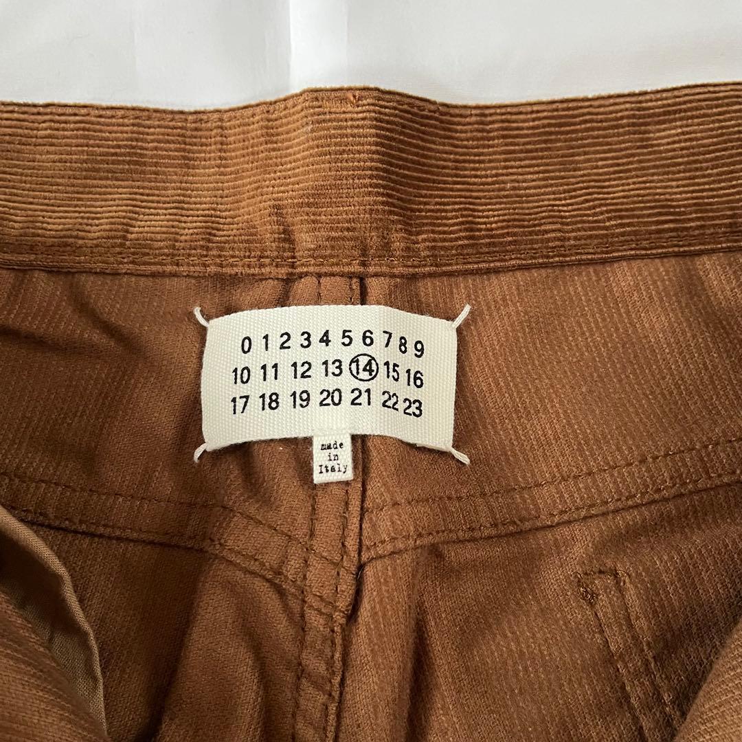 【美品】メゾンマルジェラ コーデュロイ パンツ ブラウン メンズ W32