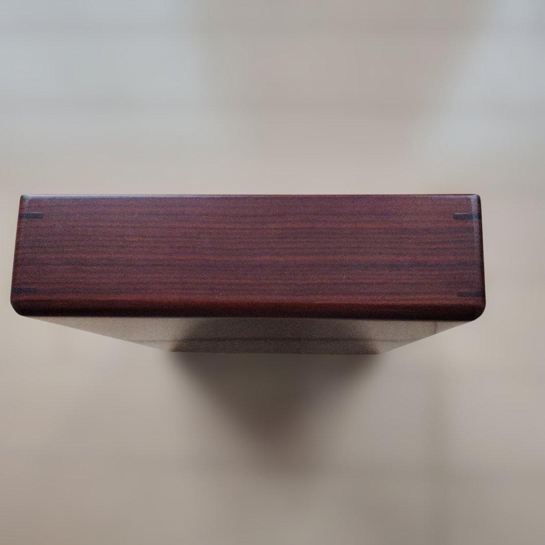 遼雨　本紫檀文章箱　総無垢