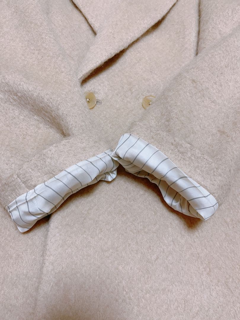 マカフィー モヘヤシャギーダブルブレストジャケット