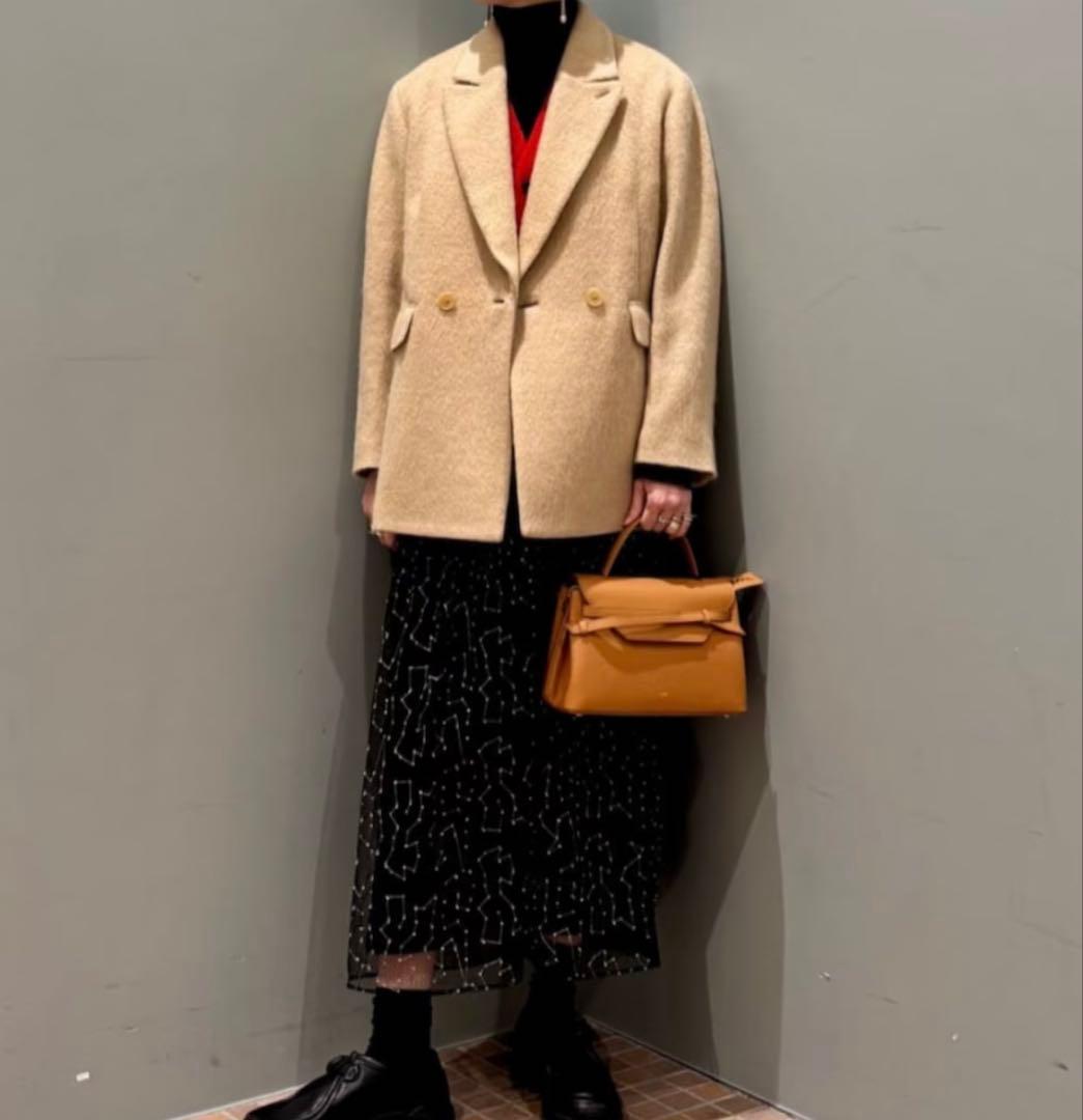 マカフィー モヘヤシャギーダブルブレストジャケット