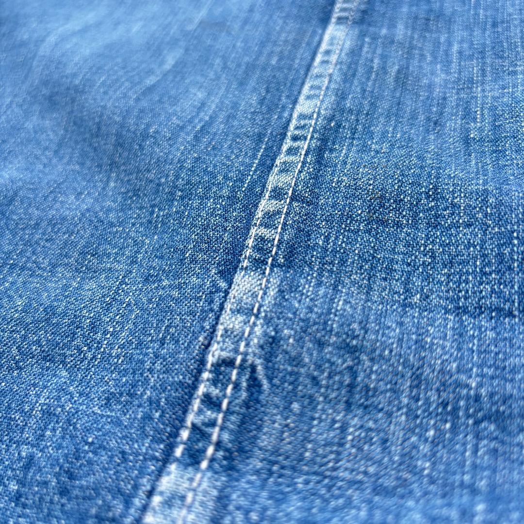 40s WWⅡ 大戦デニムカバーオール 2ポケ ドーナツボタン