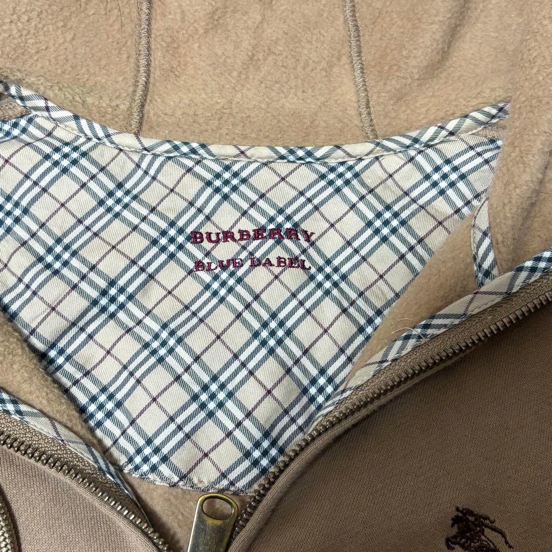 BURBERRY ファー付きジップパーカー （ファー取り外し可） ファーパーカー