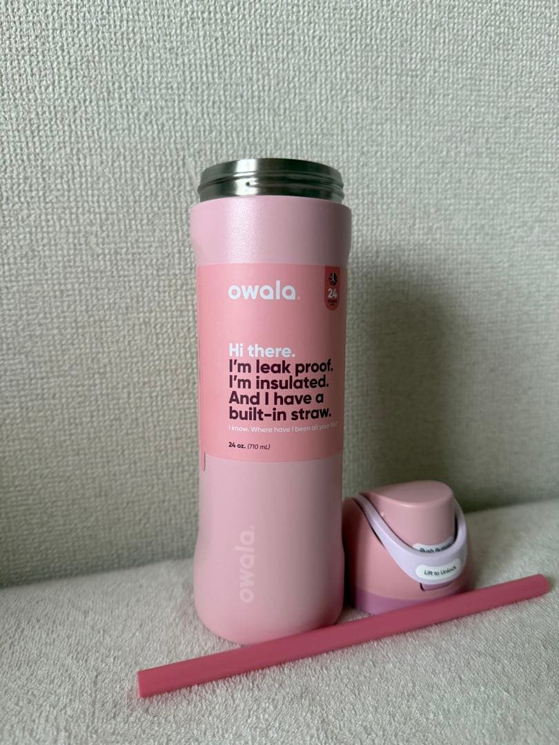 【新品未使用】owala 水筒 24oz.(710ml)ピンク　日本未発売カラー