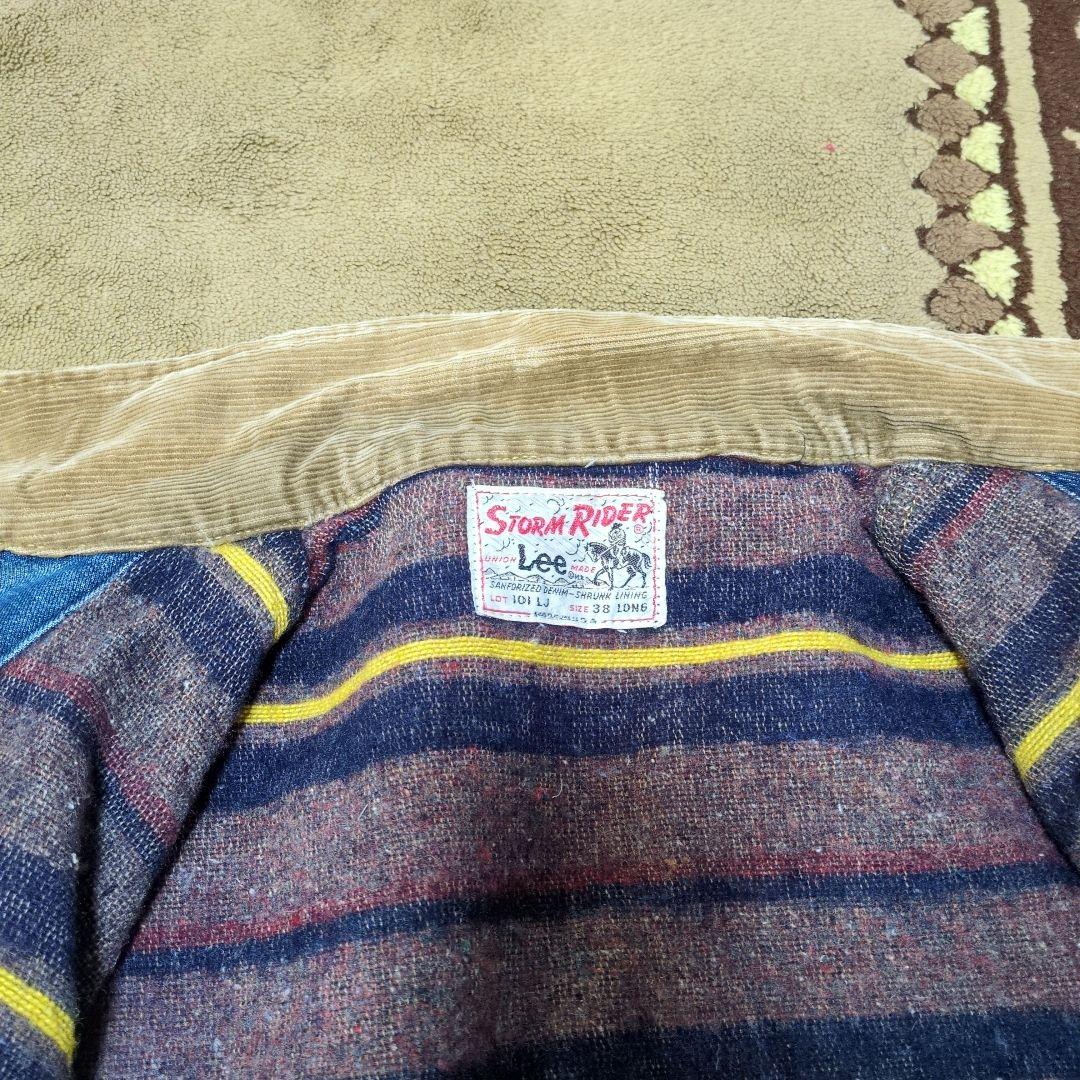 60s Lee 101LJ storm rider long 38サイズ
