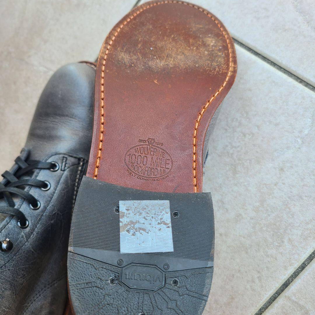 (値下げ)ウルバリン 1000マイルブーツ W40579 グレー　27センチ