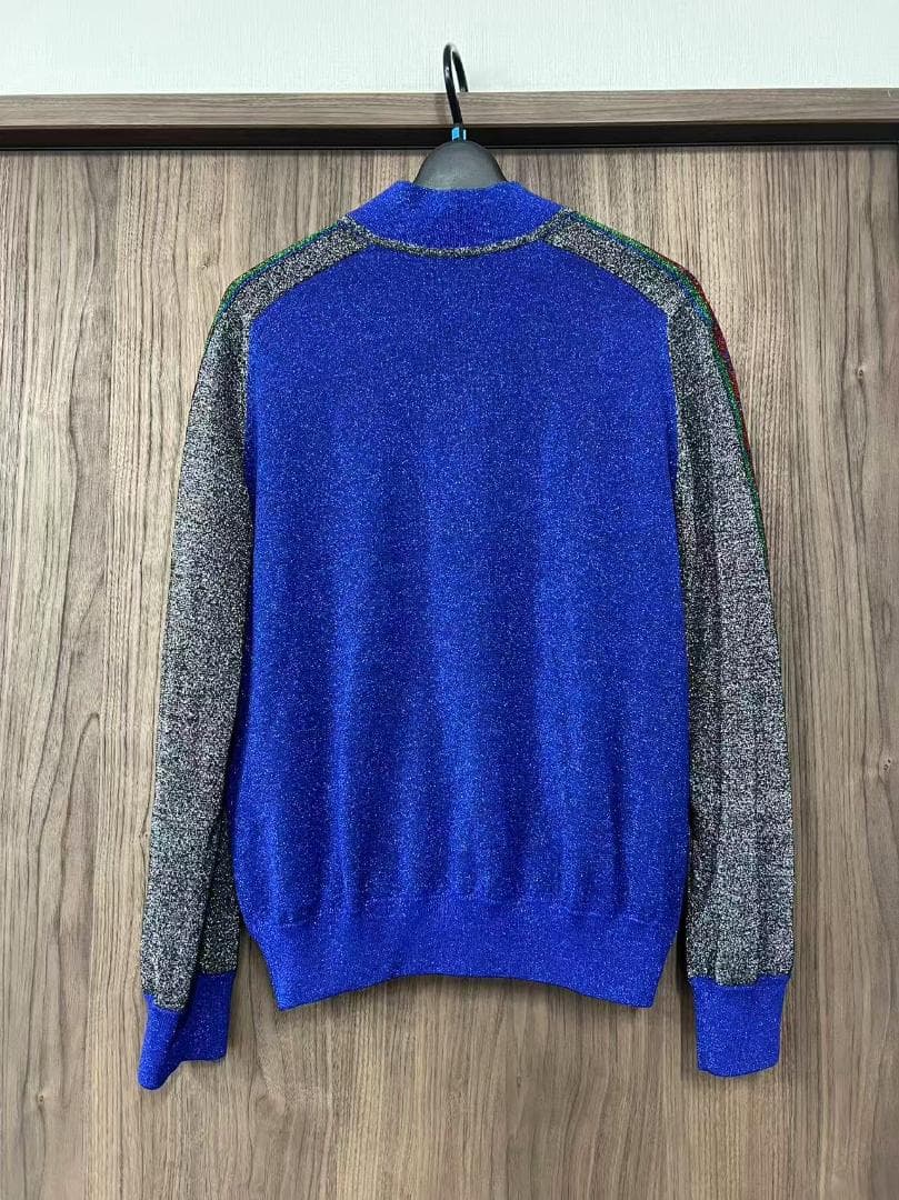 [超希少モデル】GUCCI ラメ入りブルージャージ XS
