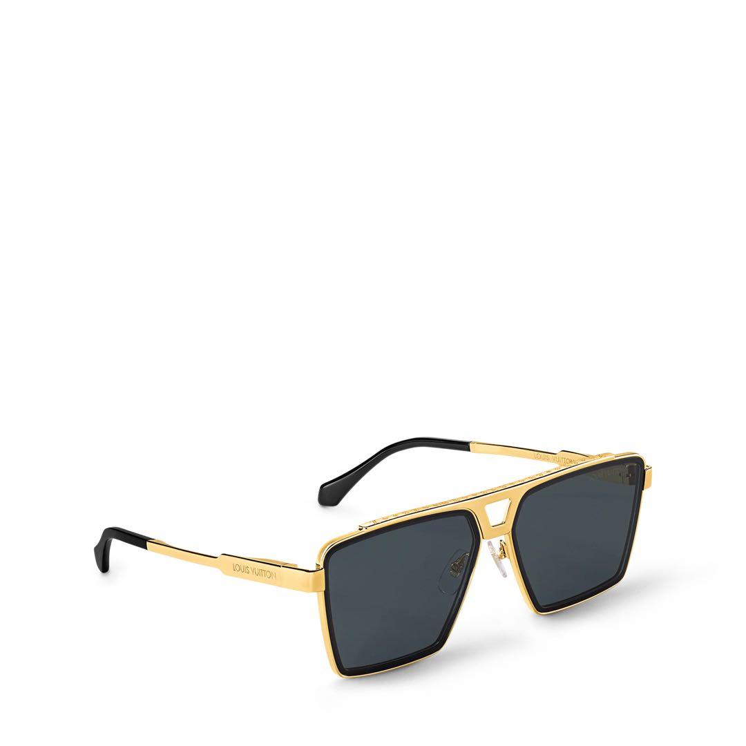 96.ｔ Louis Vuitton サングラス ゴールド/ブラック