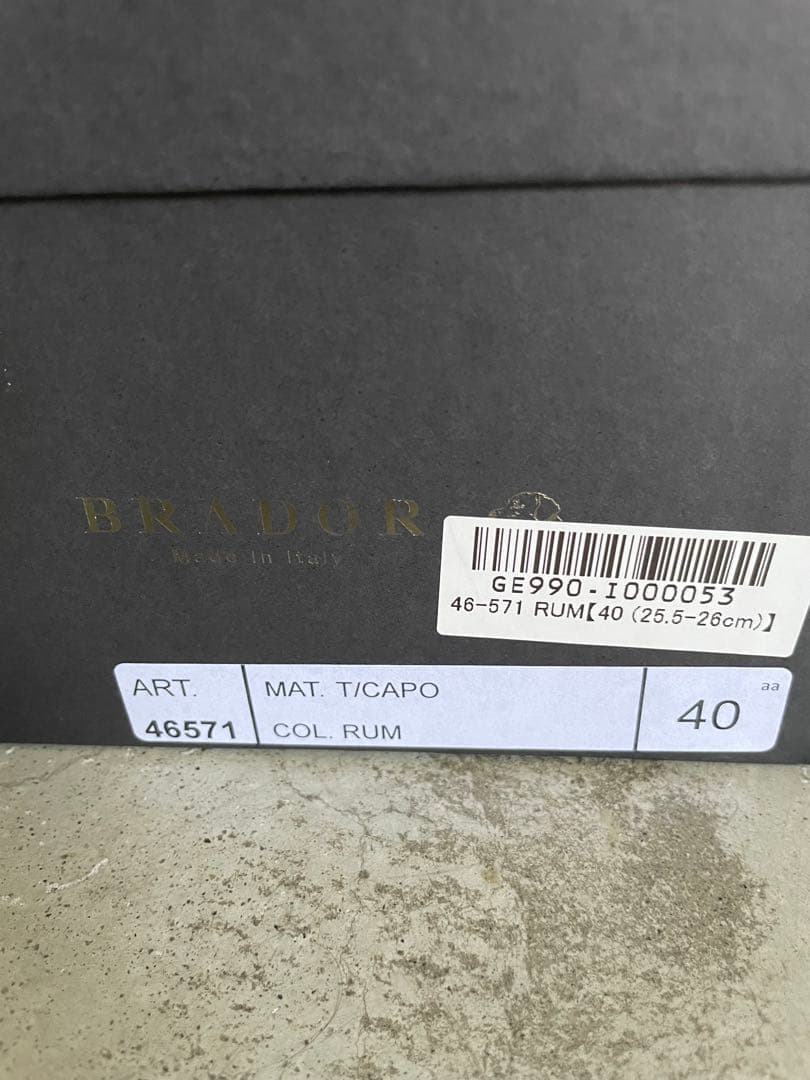 BRANDORブラドール　本革 レザーサンダル　スリッポン