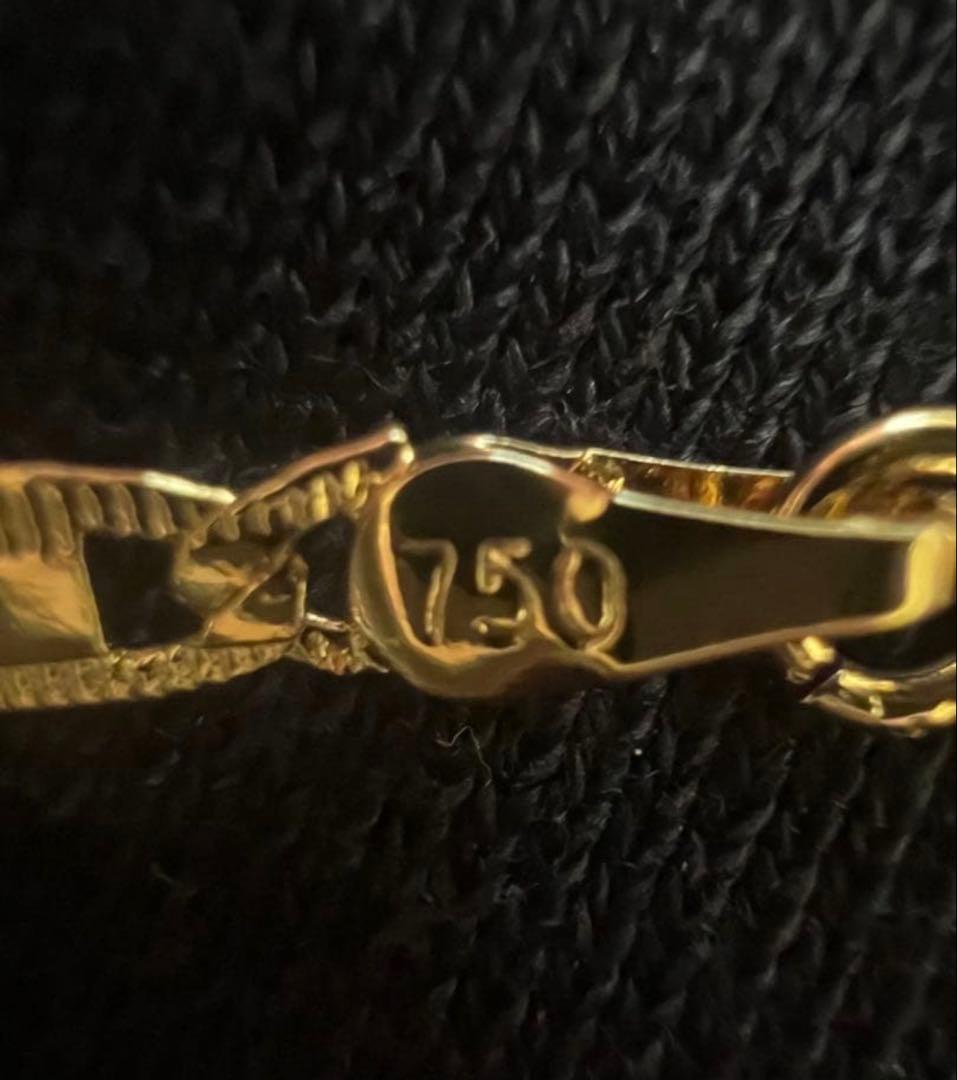 ゴールド　ネックレス　イタリア製　750