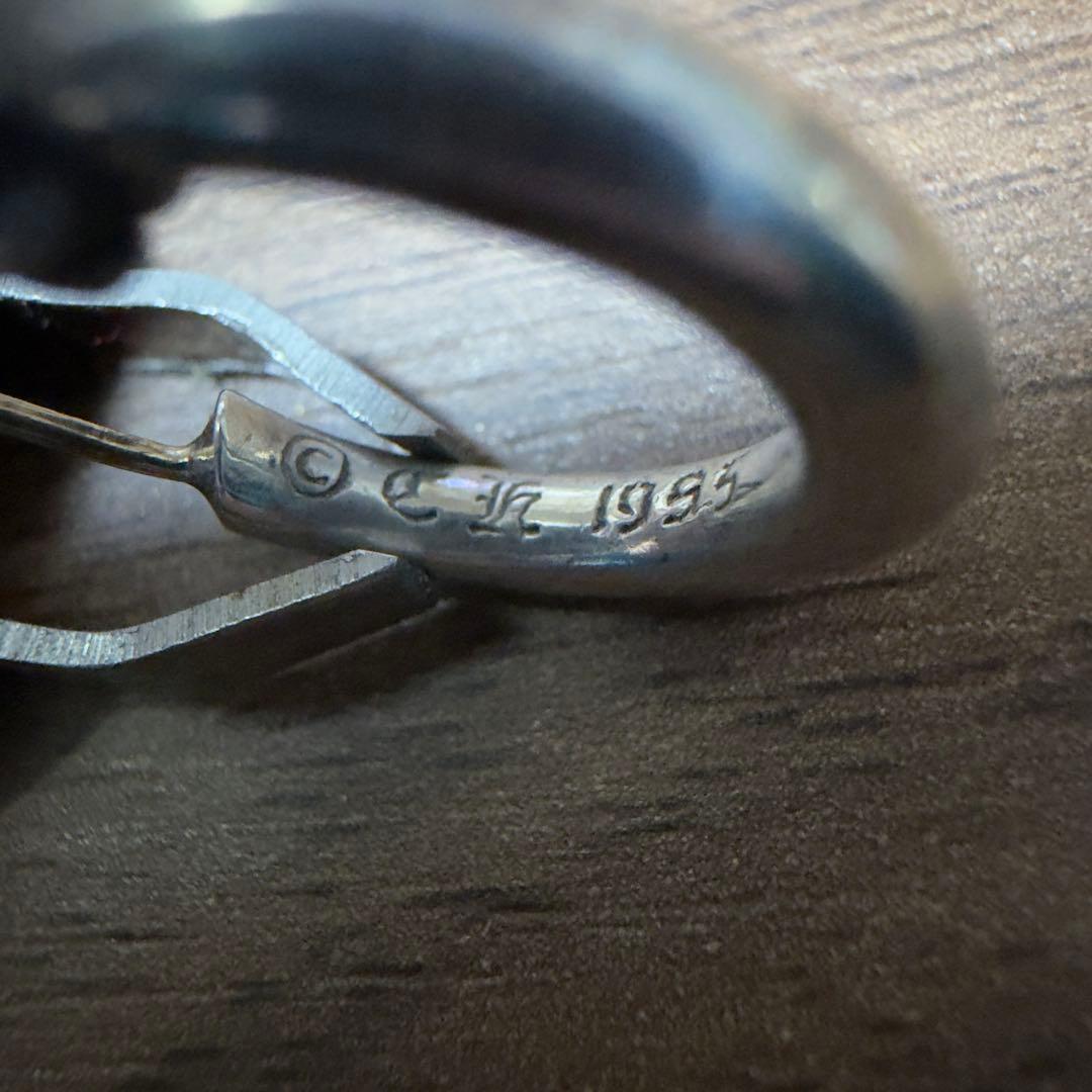 CHROME HEARTS HOOP PLAIN インボイス付 シルバー ピアス