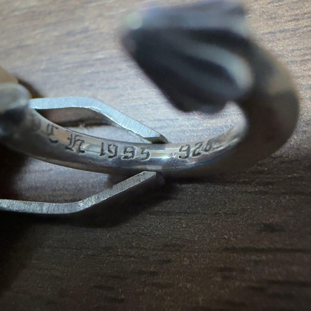 CHROME HEARTS HOOP PLAIN インボイス付 シルバー ピアス